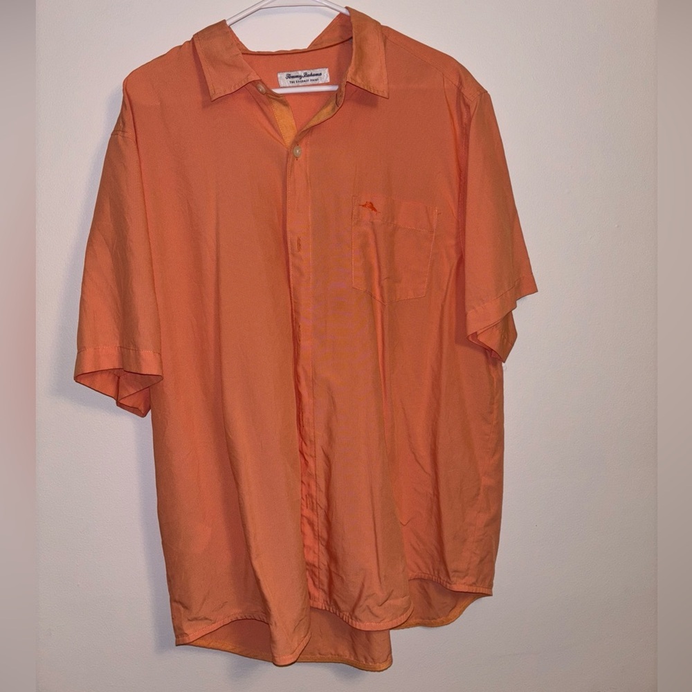 Tommy Bahama Vibrant Orange Casual Shirt